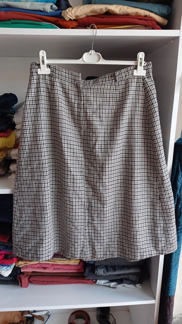 Gri Midi  Pilili Rahat Kesim - Görsel 4