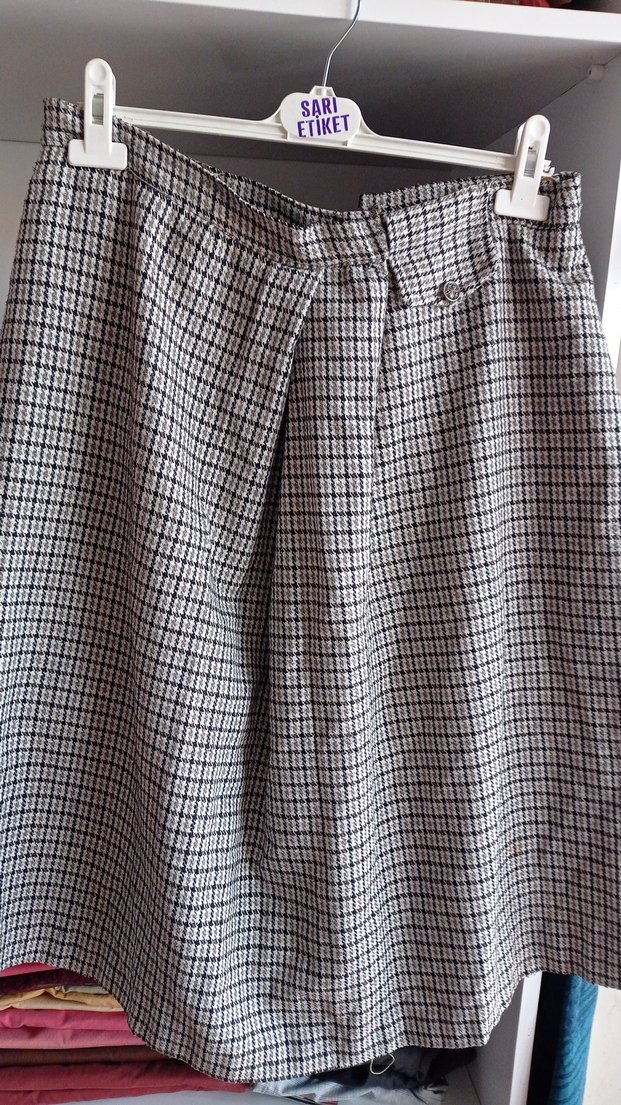 Gri Midi  Pilili Rahat Kesim - Görsel 2