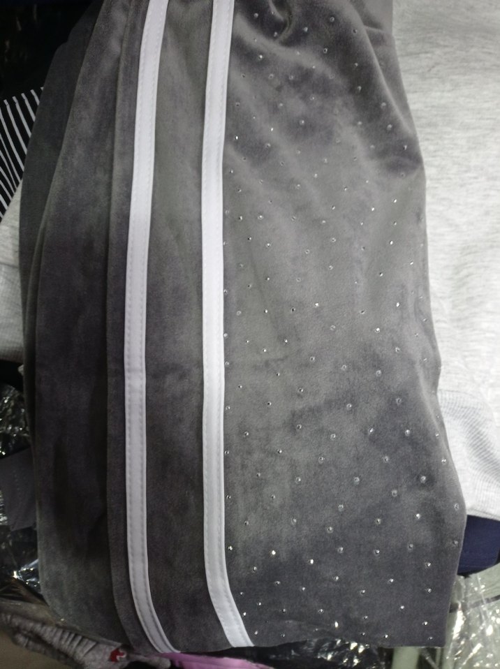 Gri taşlıı Uzun Kesim Kadın eşofman takımı - Görsel 4