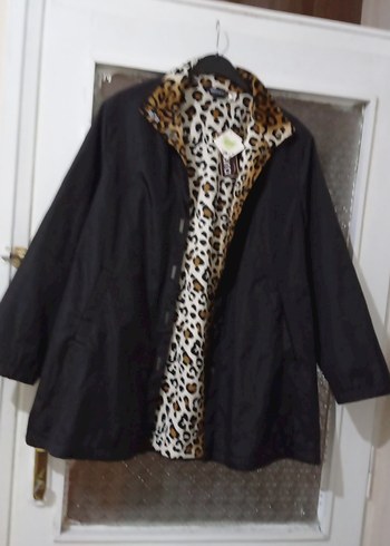 Düğmeli Siyah Kadın Ceket Midi Boy - Görsel 4