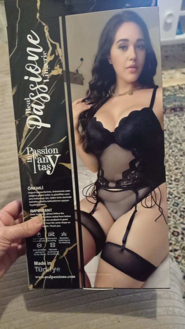 Siyah Goth Midi Kadın İç Giyim - Görsel 2