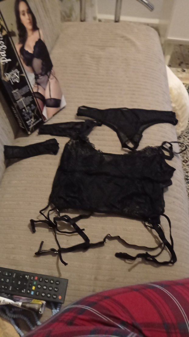 Siyah Goth Midi Kadın İç Giyim - Görsel 3