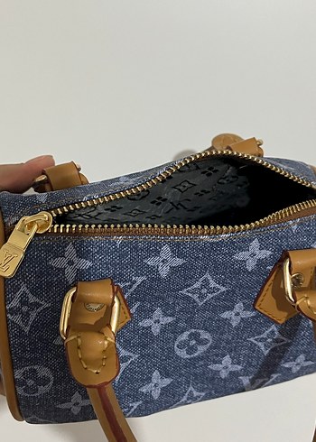 Louis Vuitton Mavi Kot Denim Kadın Çanta - Görsel 3