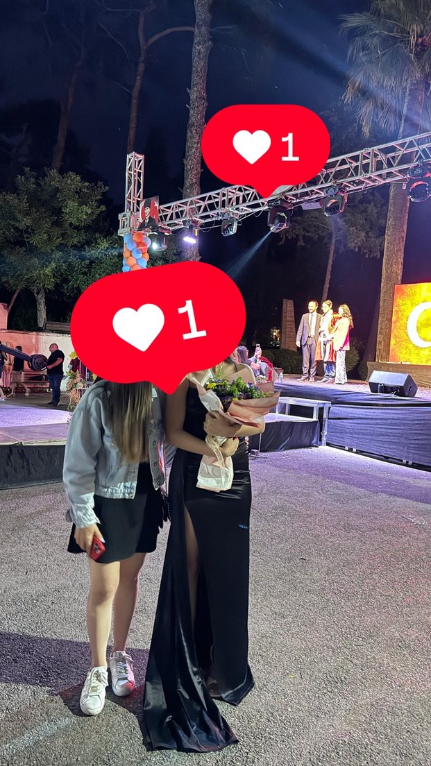 Siyah Parlak Straplez Uzun Mezuniyet Elbisesi - Görsel 2