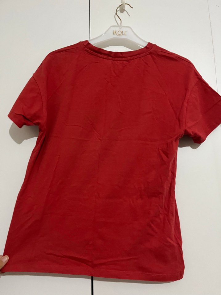 Lcw Kırmızı Baskılı Kadın Tişört - Görsel 2