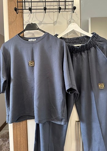 Gri Mini Kadın Spor Takım Loose Fit