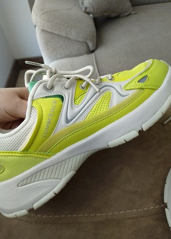 39 Beden sarı Renk Sarı Bağcıklı Kadın Spor Ayakkabısı