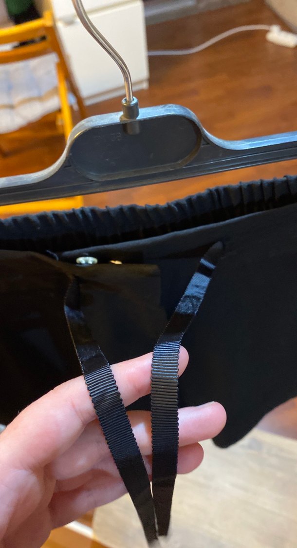 Siyah bagcikli Mini Şort - Görsel 2