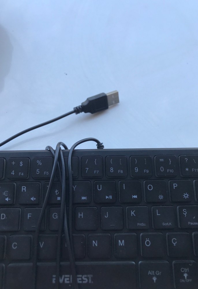 Kablolu Siyah Mini Klavye - Görsel 3