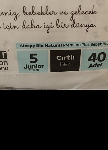 Sleepy Sleepy Bio Natural bebek bezi 