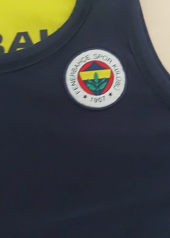 Fenerbahçe Mavi Erkek Çocuk Kolsuz Spor tişört