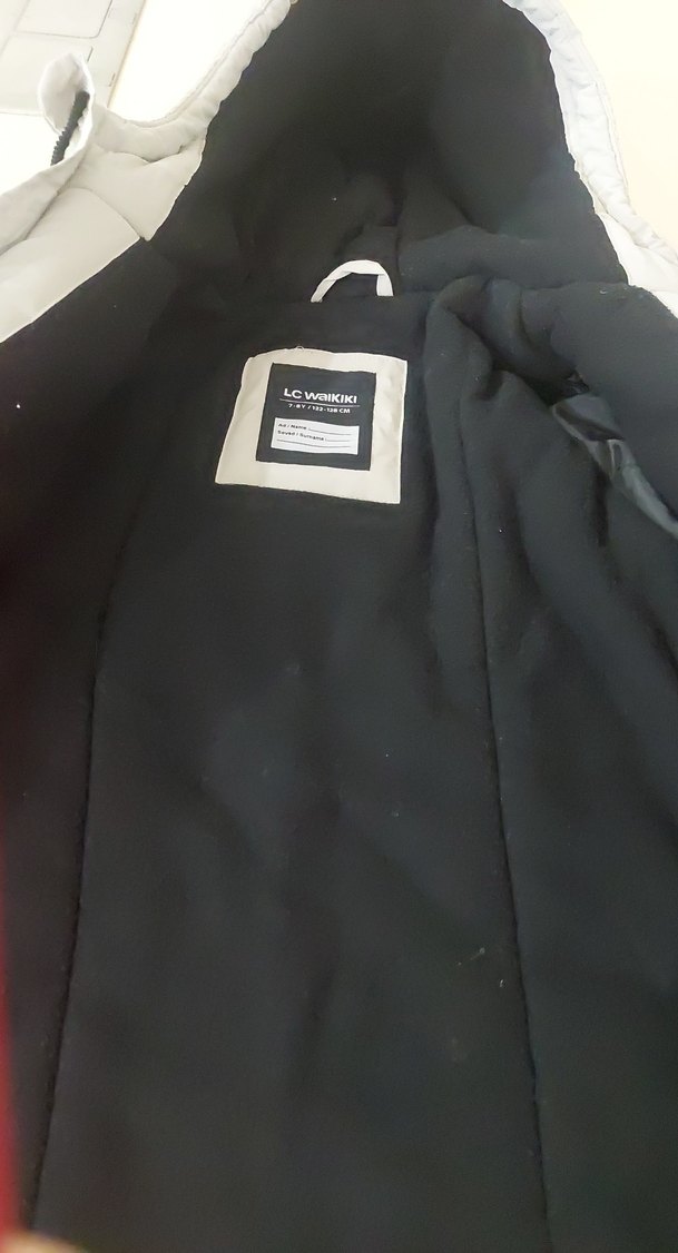 Gri Kapüşonlu Erkek çocuk kaban - Görsel 3