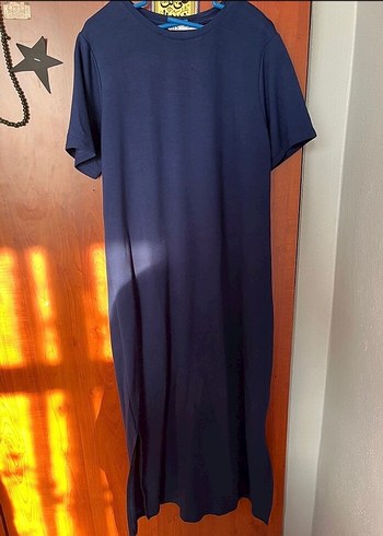 Lacivert Midi Elbisesi - Görsel 2