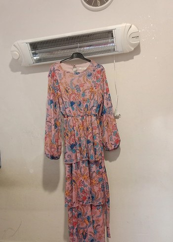 Bohem Çok Renkli Uzun Elbise - Görsel 2