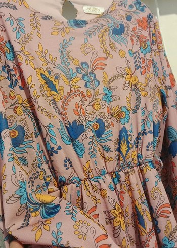 Bohem Çok Renkli Uzun Elbise - Görsel 4