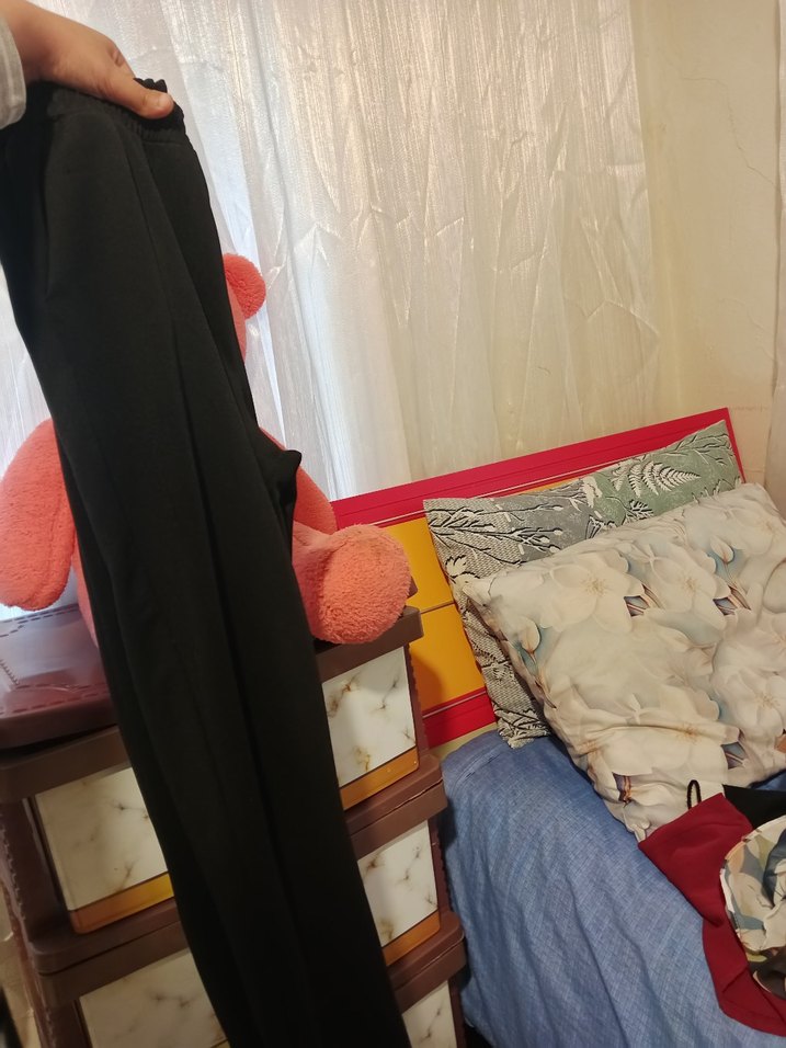 Fermuarlı Siyah Kadın Kumaş Pantolon - Görsel 2