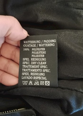 Hakiki Deri Mont  44 Beden  Siyah (Acil Satılık) - Görsel 5