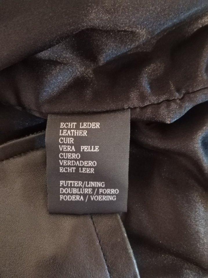 Hakiki Deri Mont  44 Beden  Siyah (Acil Satılık) - Görsel 4