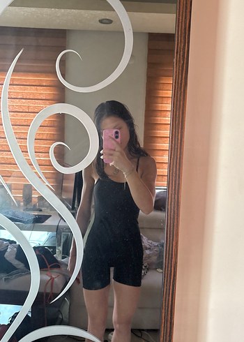 Diğer Siyah İnce Askılı Kadın Tulum