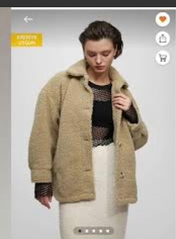 Pull and Bear Peluş mont