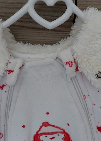 Beyaz Renkli Desenli Bebek Kız Tulum - Görsel 3