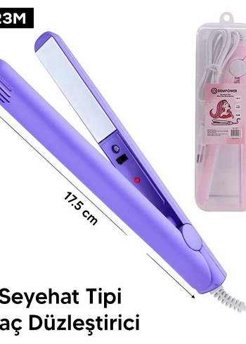 Diger Pastel Mor Seyahat Tipi Saç Düzleştirici