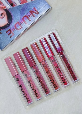 Nude Matte Likit Ruj Seti - 6 Renk