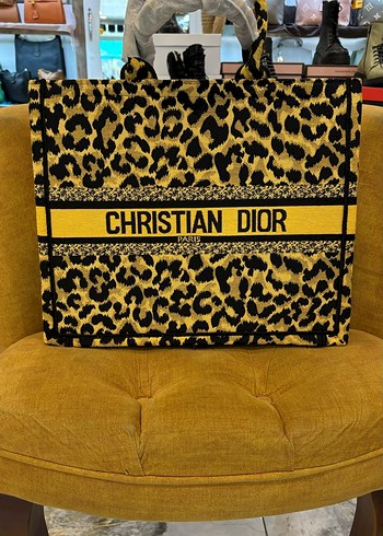 Leopar Desenli Christian Dior Kadın Omuz Çantası
