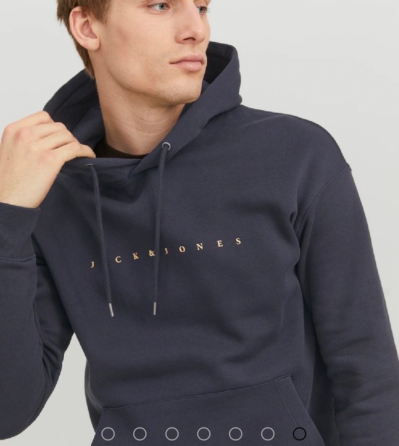 Jack & Jones Lacivert Kapüşonlu Sweatshirt - Görsel 3