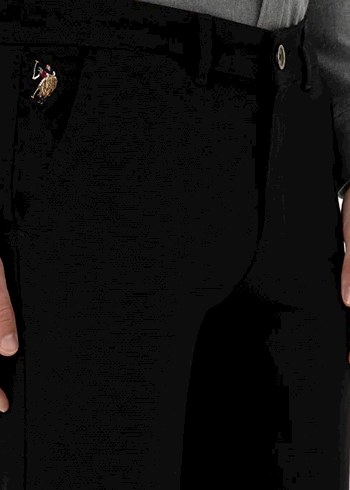 U.S. Polo Assn. Siyah Erkek Chino Pantolon KENLEX - Görsel 3