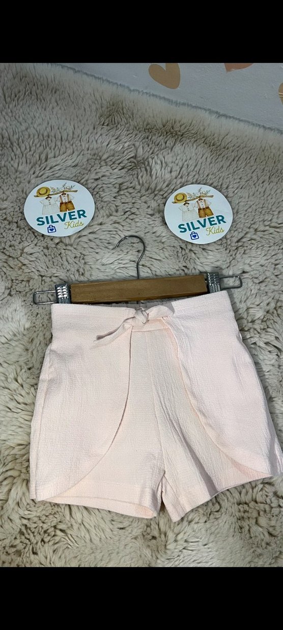 Pembe Kemerli Keten şort - Görsel 3