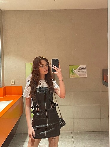 Diğer Deri straplez elbise