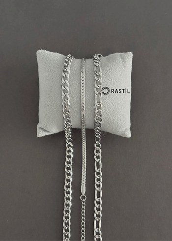 3lü Set Çelik Erkek Bileklik