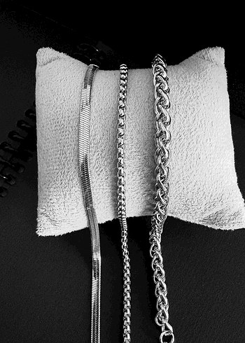 'lü İtalyan Model Çelik Erkek Bileklik - Görsel 3