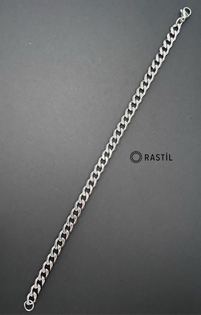 İnce Gurmet Çelik Erkek Bileklik - Görsel 2