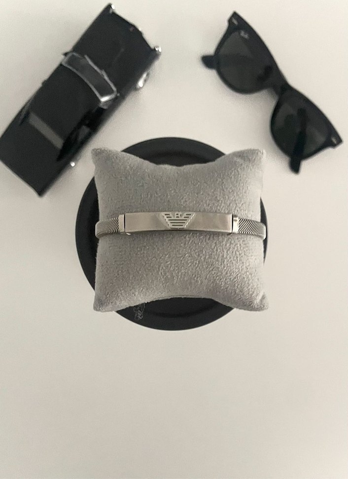 Armani Model Çelik Erkek Bileklik - Görsel 2