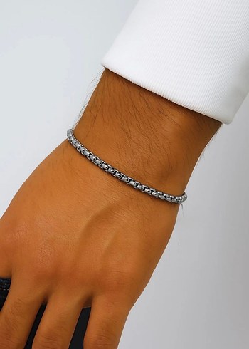 Asansör Model Çelik Erkek Bileklik - Görsel 2