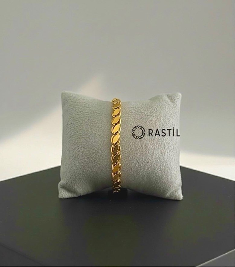 Arpa Model Çelik Kadın Bileklik - Görsel 4