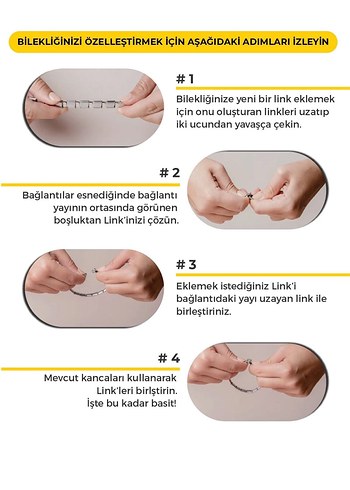 Beden gri Renk İtalyan Charm Unisex Bileklik