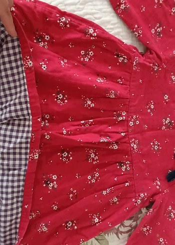 LC Waikiki Kız Çocuk Kırmızı Uzun Kollu Elbise