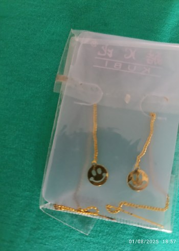  Beden Kadın Zincir Detaylı Mini Halka Küpeler