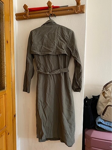 38 Beden haki Renk Yeşil trenchcoat
