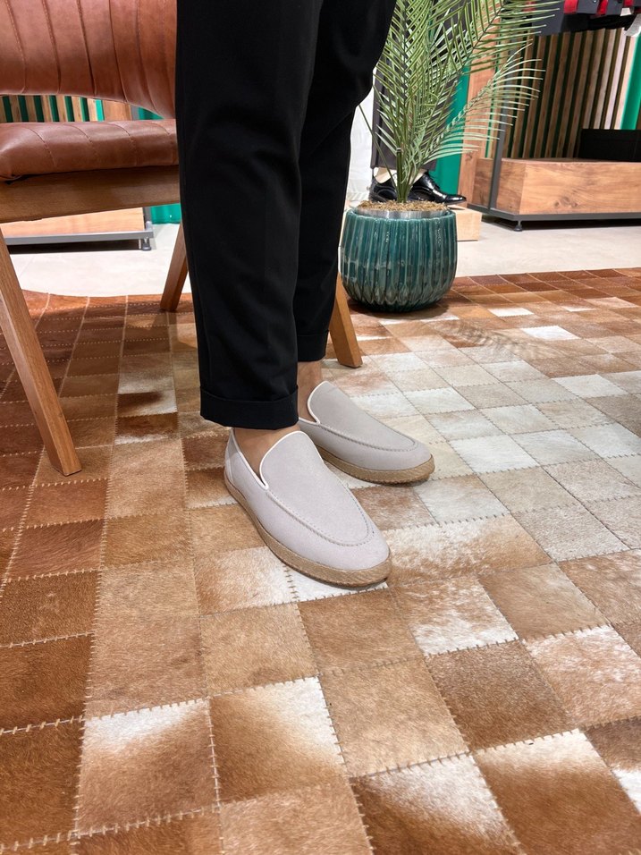 Minimalist Gri Erkek Espadril - Görsel 2