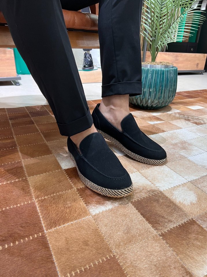 Siyah Erkek Günlük Espadril Ayakkabı - Görsel 2