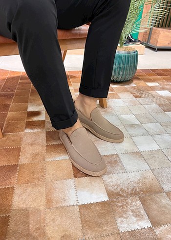 Yılan Desenli Kahverengi Erkek Espadril - Görsel 4