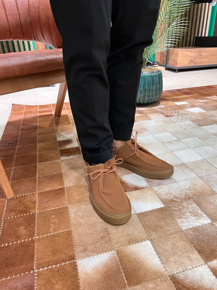 Erkek Kahverengi Süet Günlük Spor Ayakkabı - Görsel 2