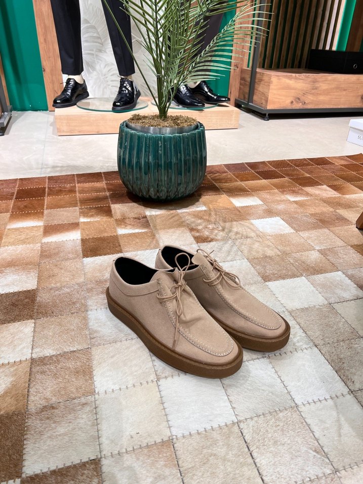 Bej Süet Erkek Günlük Ayakkabı - Görsel 4