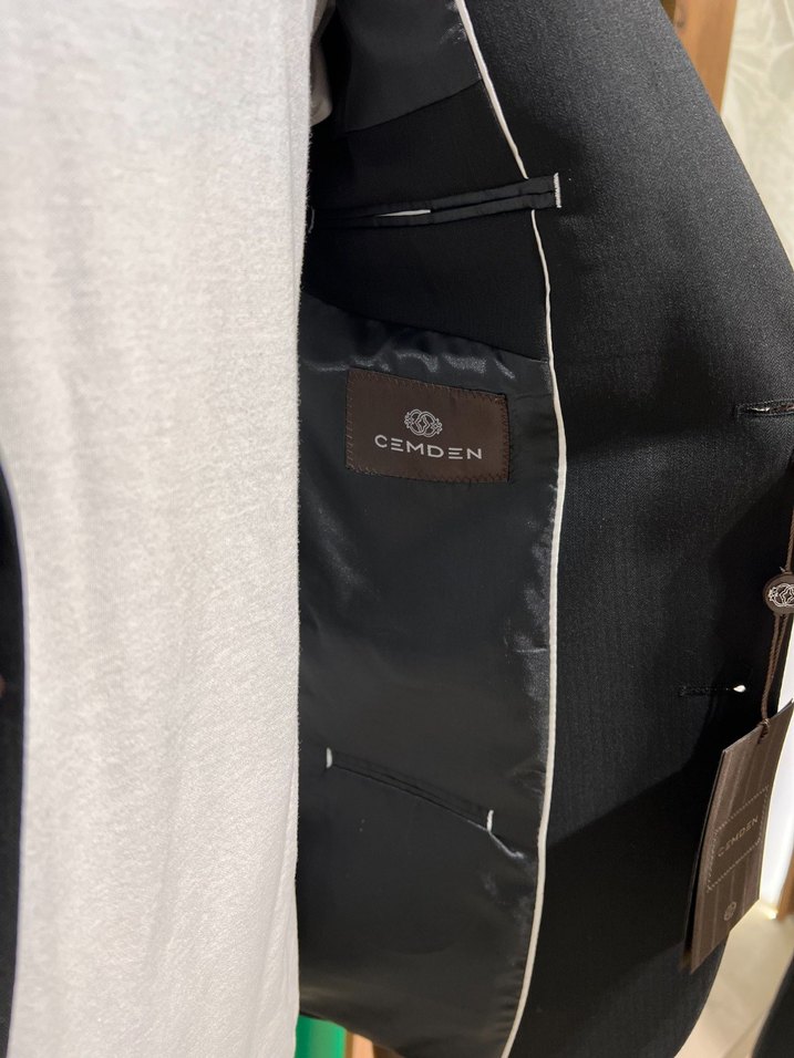 Düğmeli Siyah Erkek Takım Ceketi 4023-01Z - Görsel 5