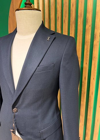 Lacivert Erkek Klasik Kesim Ceket 4023-02B - Görsel 4