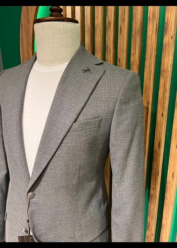 Gri Modern Klasik Erkek Ceket 4023-06B - Görsel 4